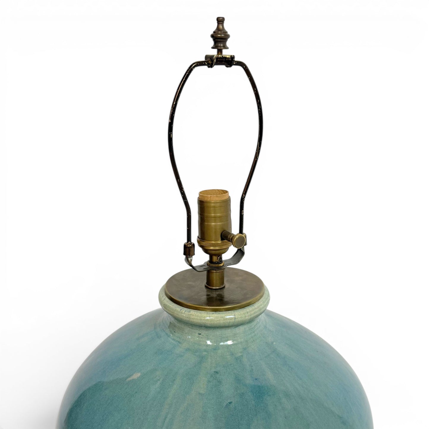 Large Blue/Green Ceramic Table Lamp