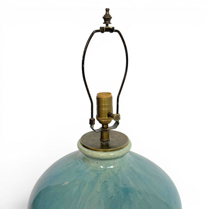 Large Blue/Green Ceramic Table Lamp