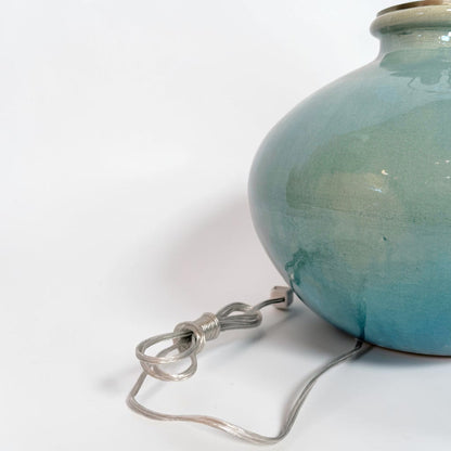 Large Blue/Green Ceramic Table Lamp