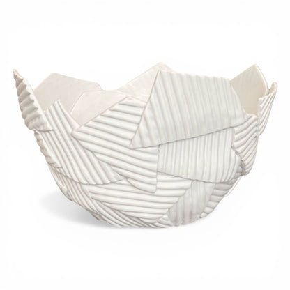 Large White Porcelain Fragment Bowl