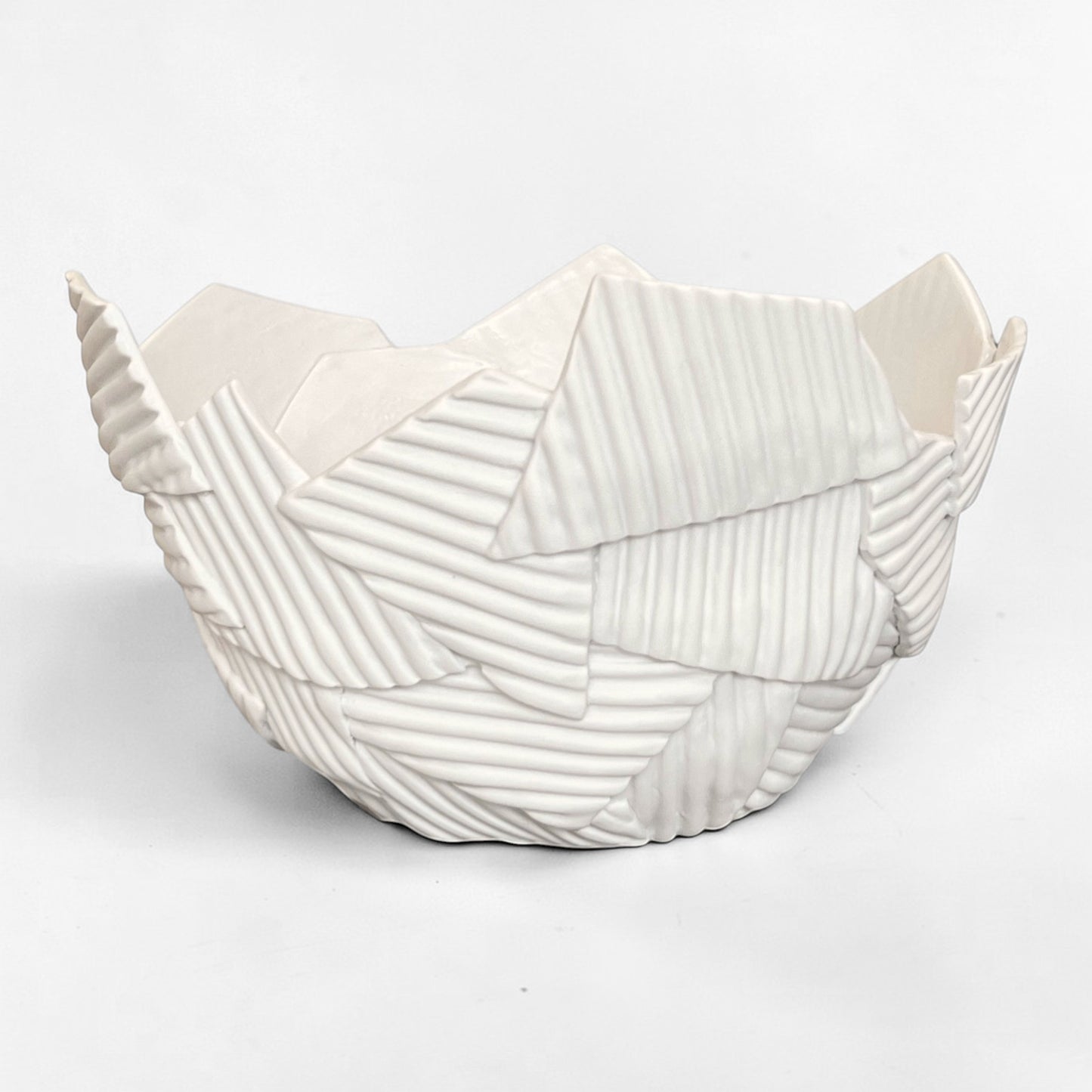 Large White Porcelain Fragment Bowl