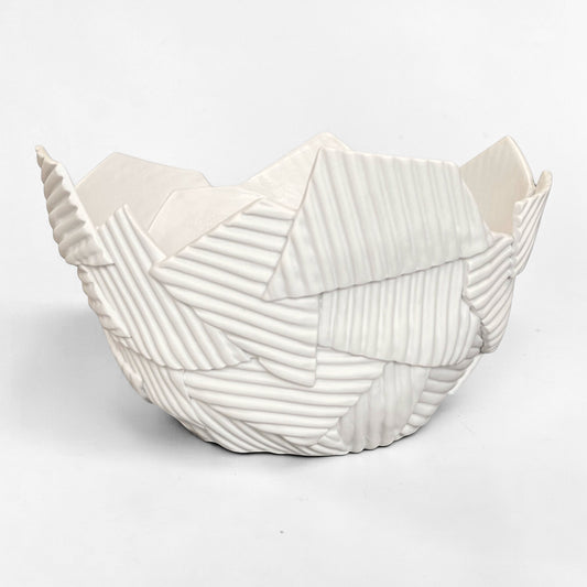 Large White Porcelain Fragment Bowl