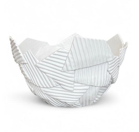 Large White Porcelain Fragment Bowl