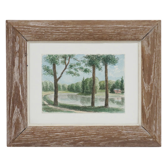 French Watercolor Landscape