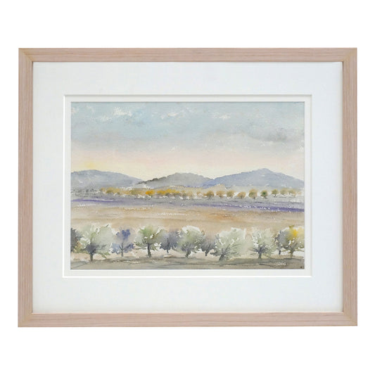 French Watercolor Landscape