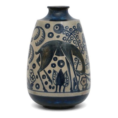 Large Primavera Vase with Deer