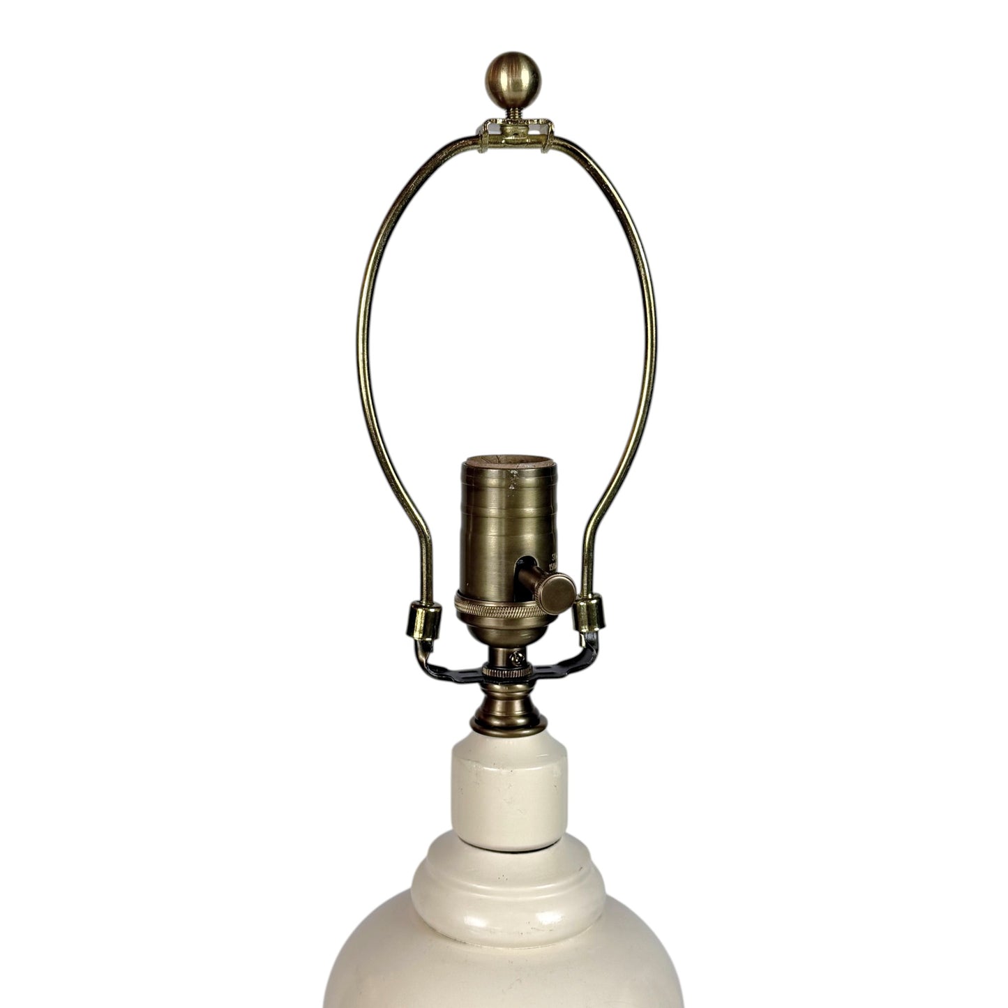 Vintage French Lacquered Wood Table Lamps