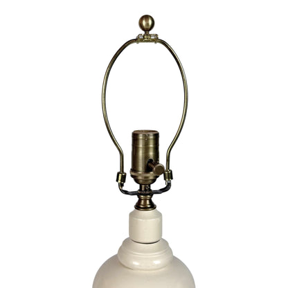 Vintage French Lacquered Wood Table Lamps
