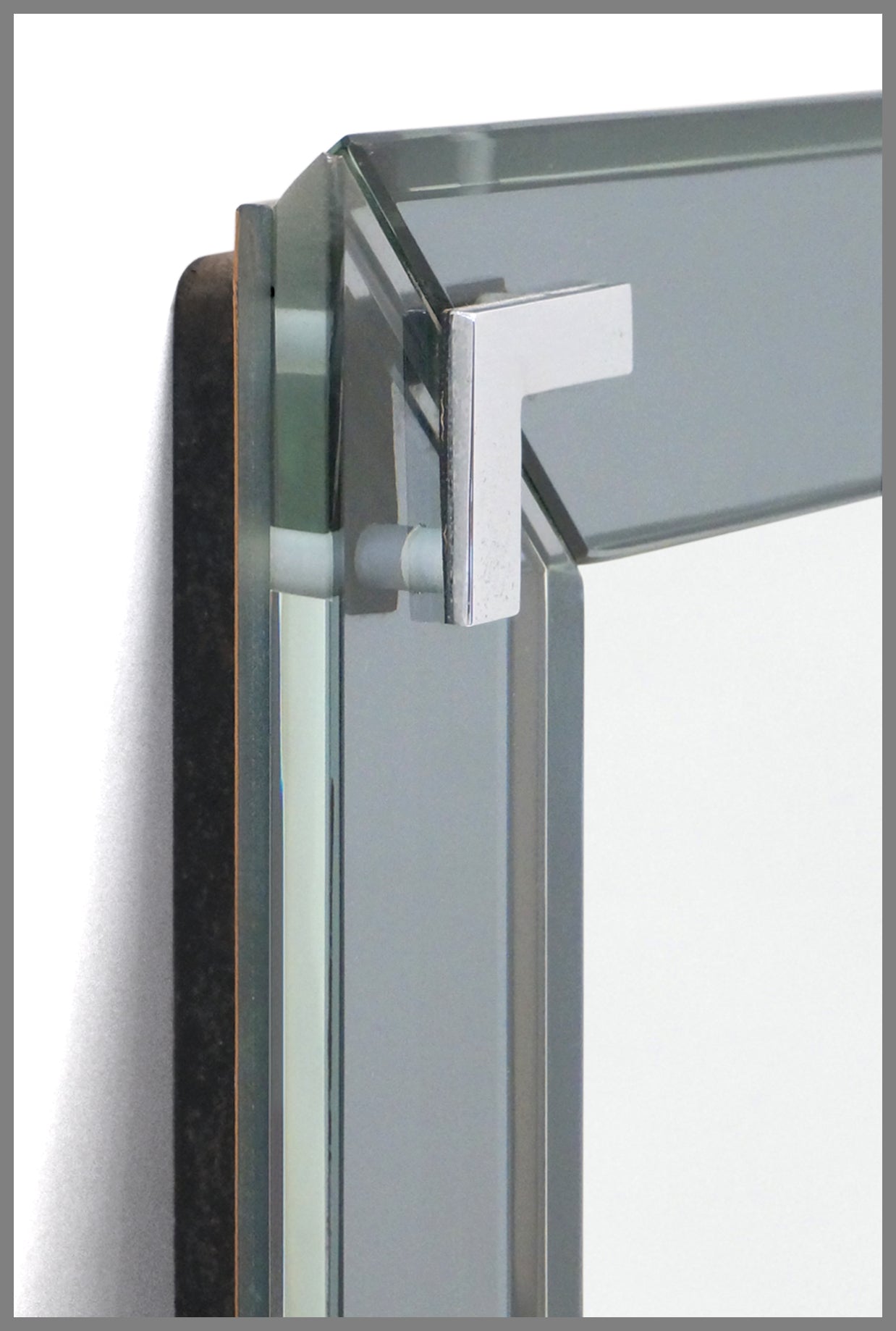 Square Italian Mirror with Mirrored Borders