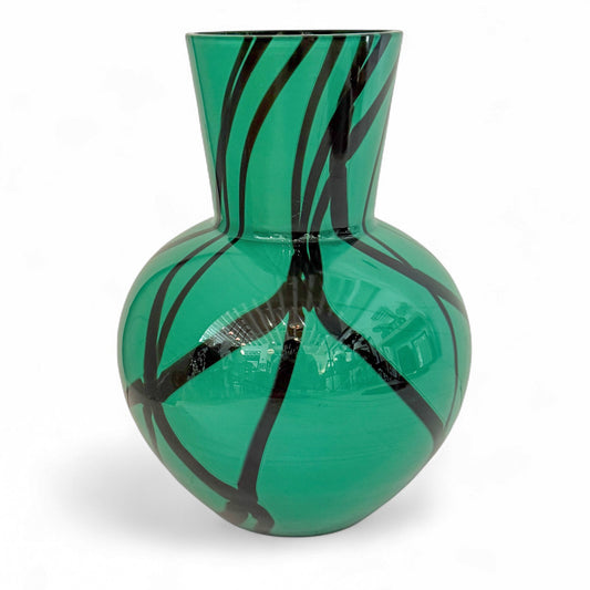 Green Murano Glass Vase by Salviati