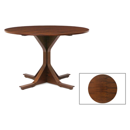 Round Italian Rosewood Dining Table
