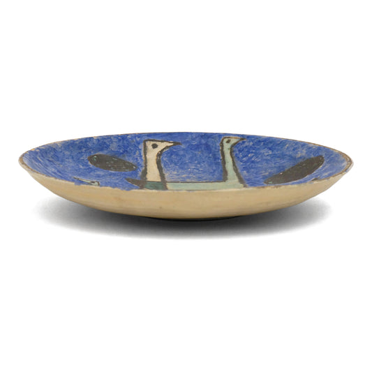 French Mid Century Ceramic Bird Plate