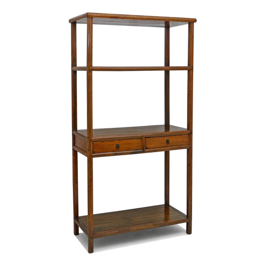 19th Century Chines Wood Etagere