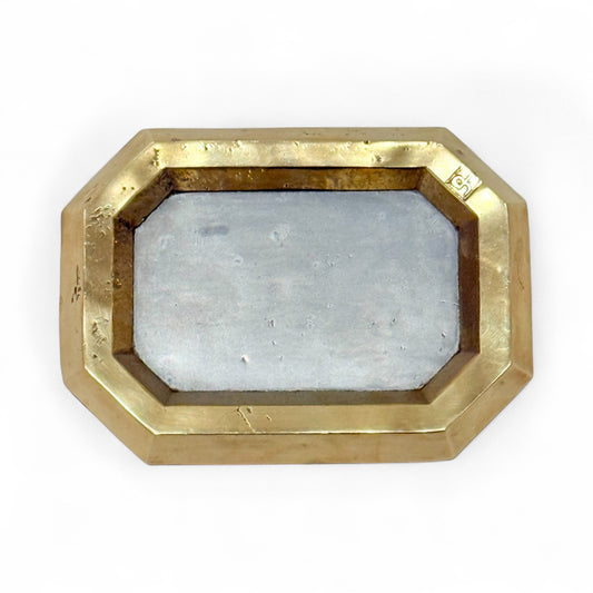Small Octagonal Metal Tray by David Marshall