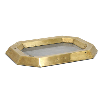Small Octagonal Metal Tray by David Marshall