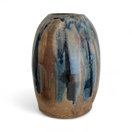 Vintage Multicolored Drip Glaze Vase