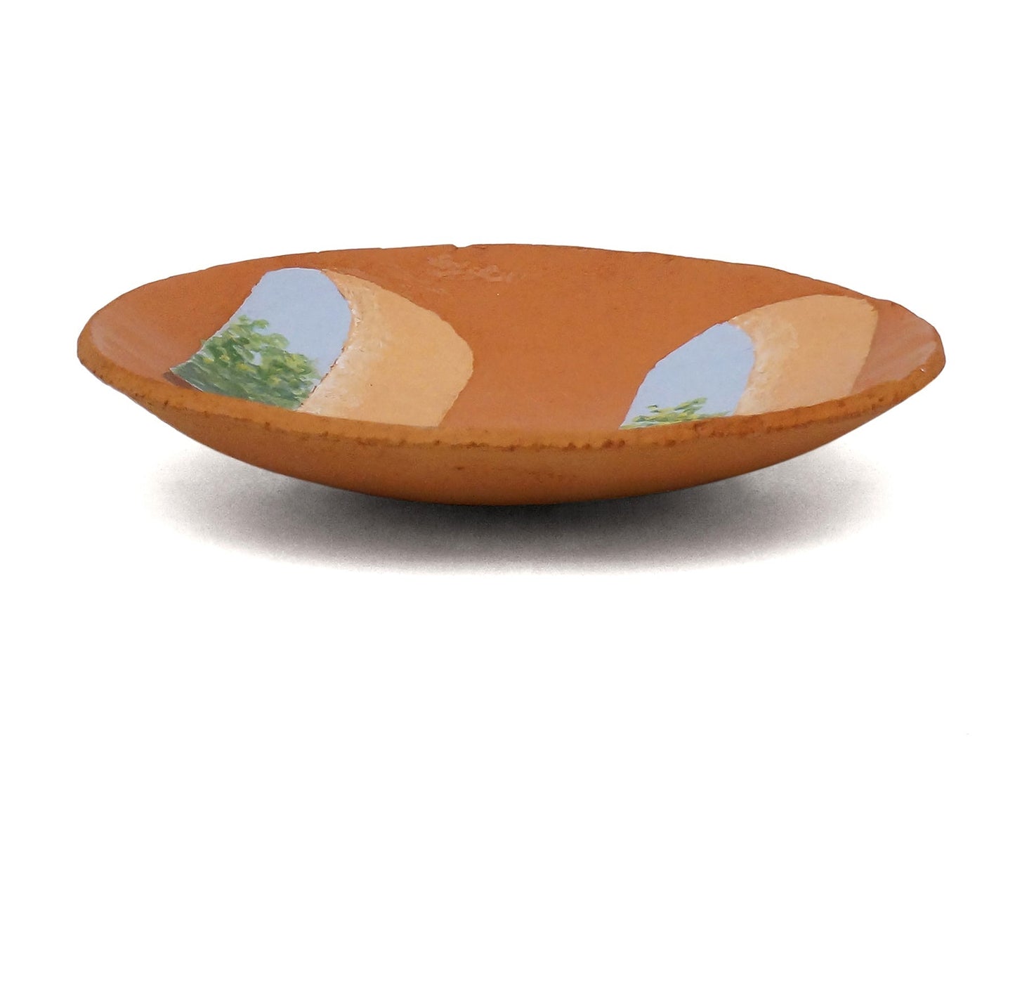 Scenic Terra Cotta Plate