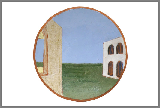 Scenic Terra Cotta Plate