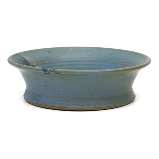 Abstract Blue Ceramic Bowl