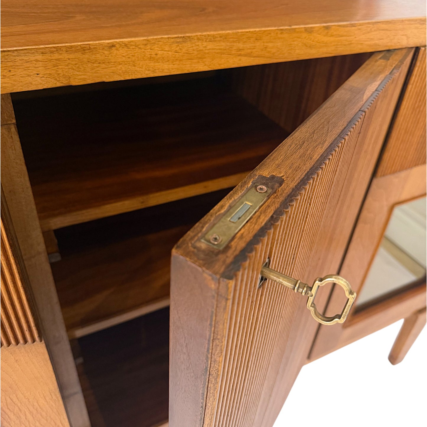 Italian Walnut Sideboard with Grissinato Carving