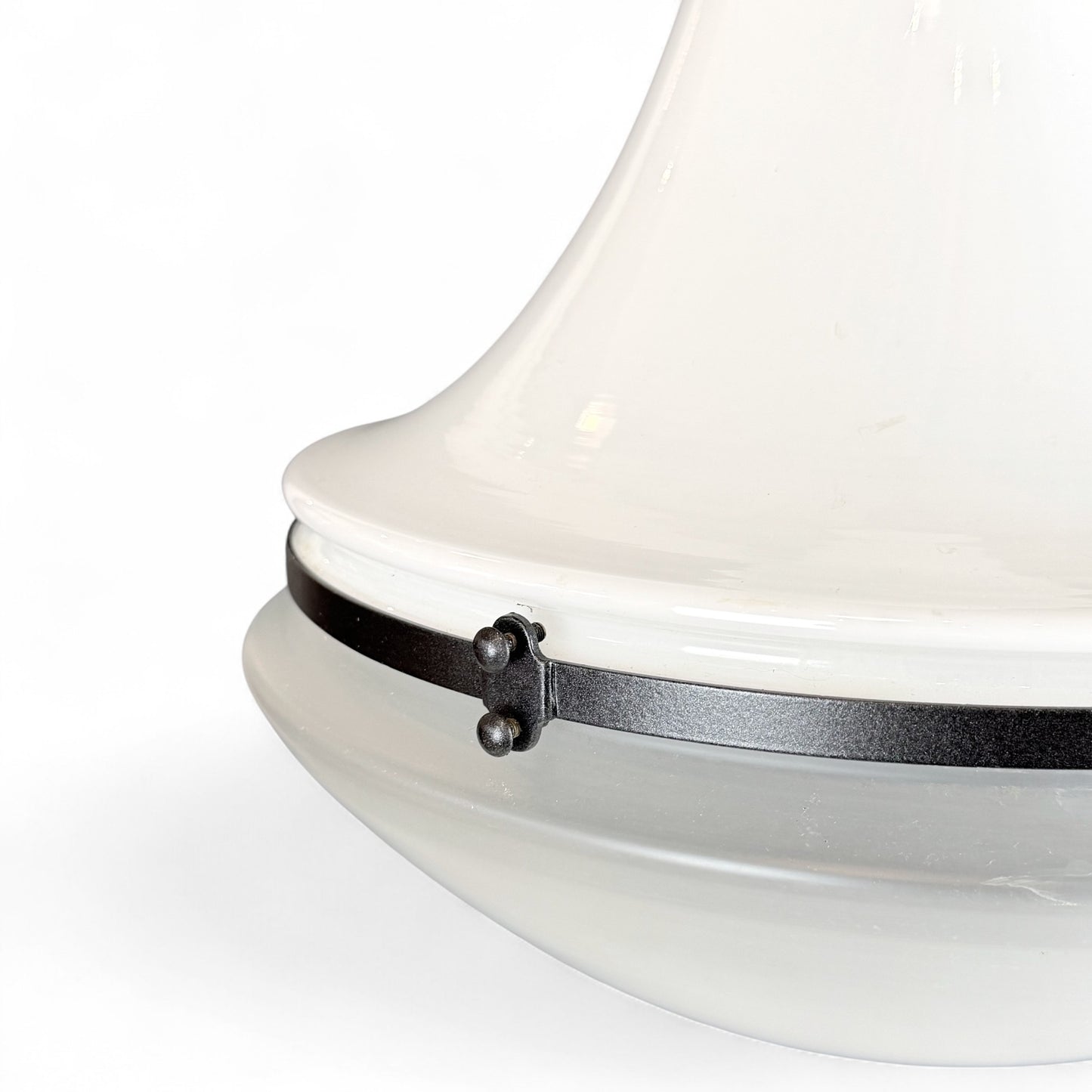 Set of Three Opaline Pendant Lights