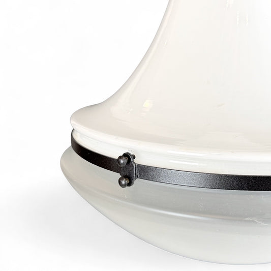 Set of Three Opaline Pendant Lights