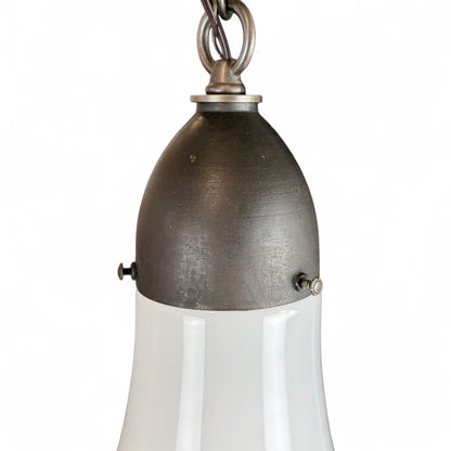 Set of Three Opaline Pendant Lights