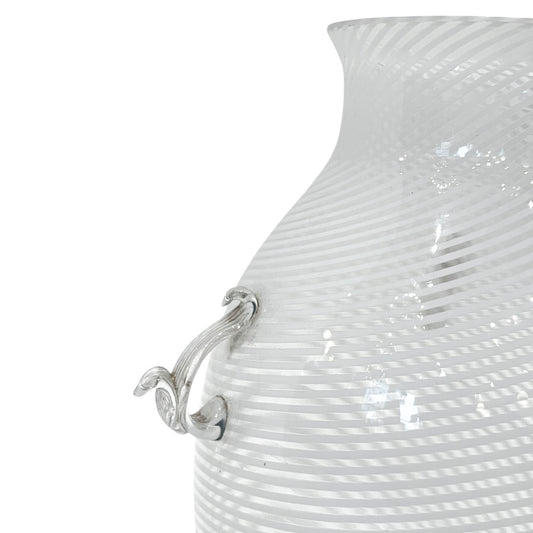 Italian Reticello Glass Vase