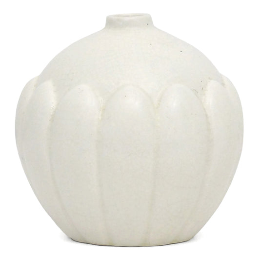 White Art Deco Vase