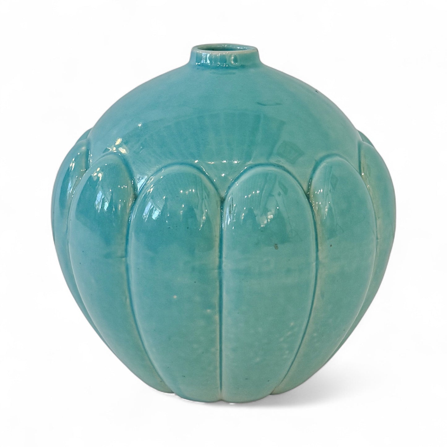 Aqua Blue St. Clement Vase