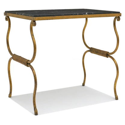 French Gilt Iron End Table