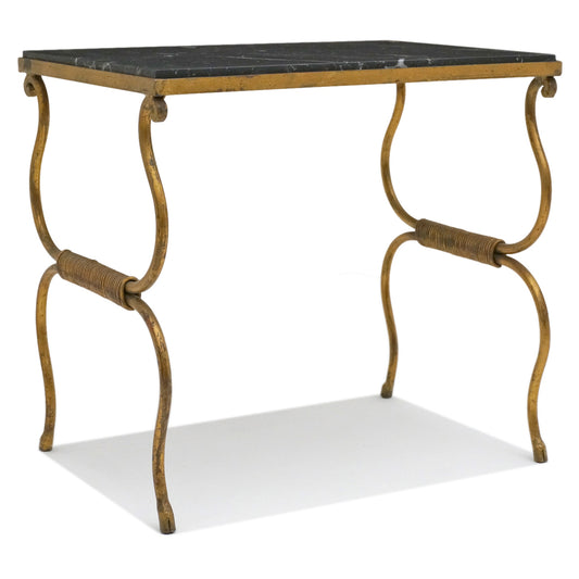 French Gilt Iron End Table