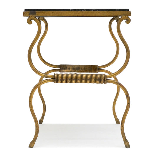 French Gilt Iron End Table