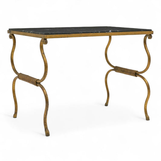 French Gilt Iron End Table