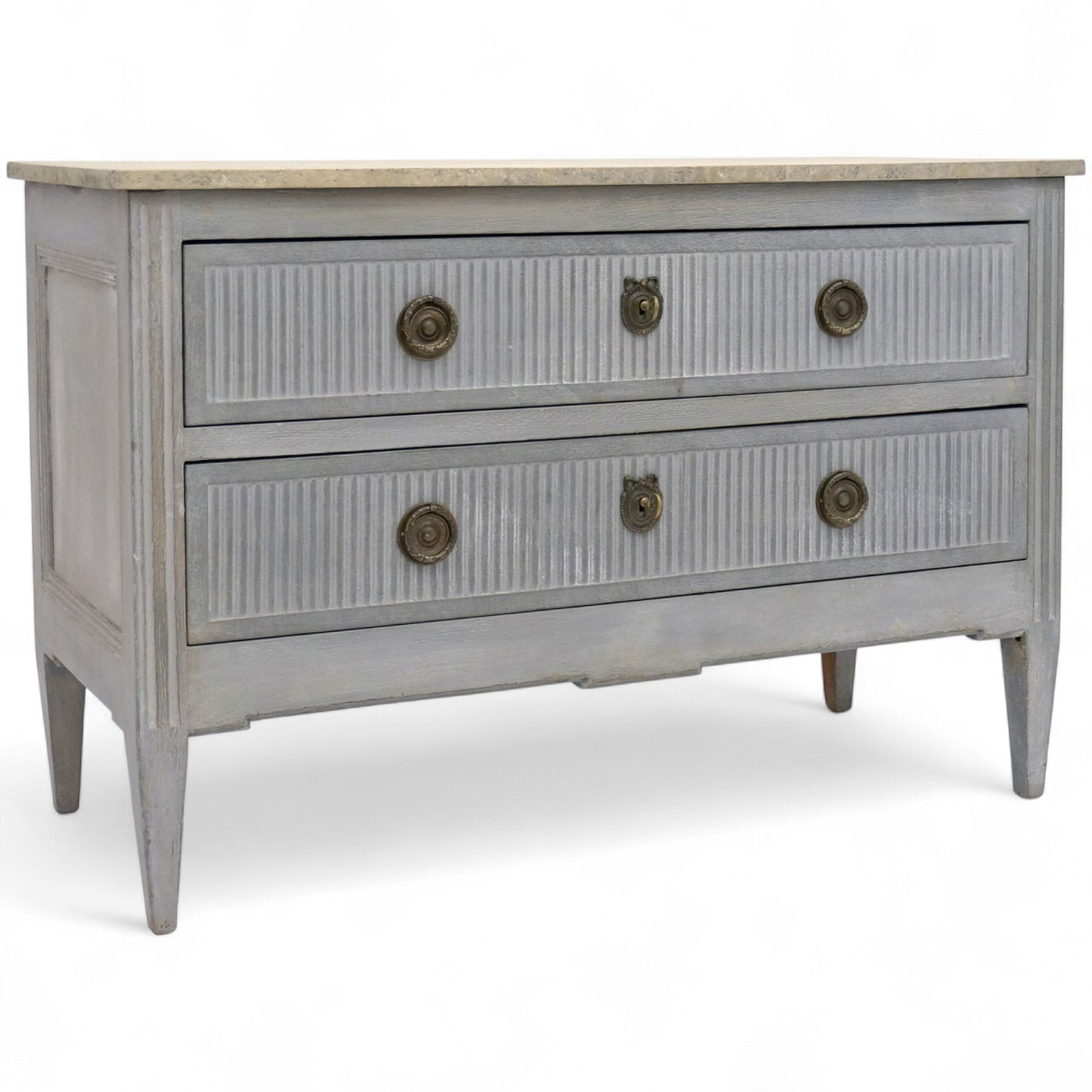Painted Two Drawer Commode