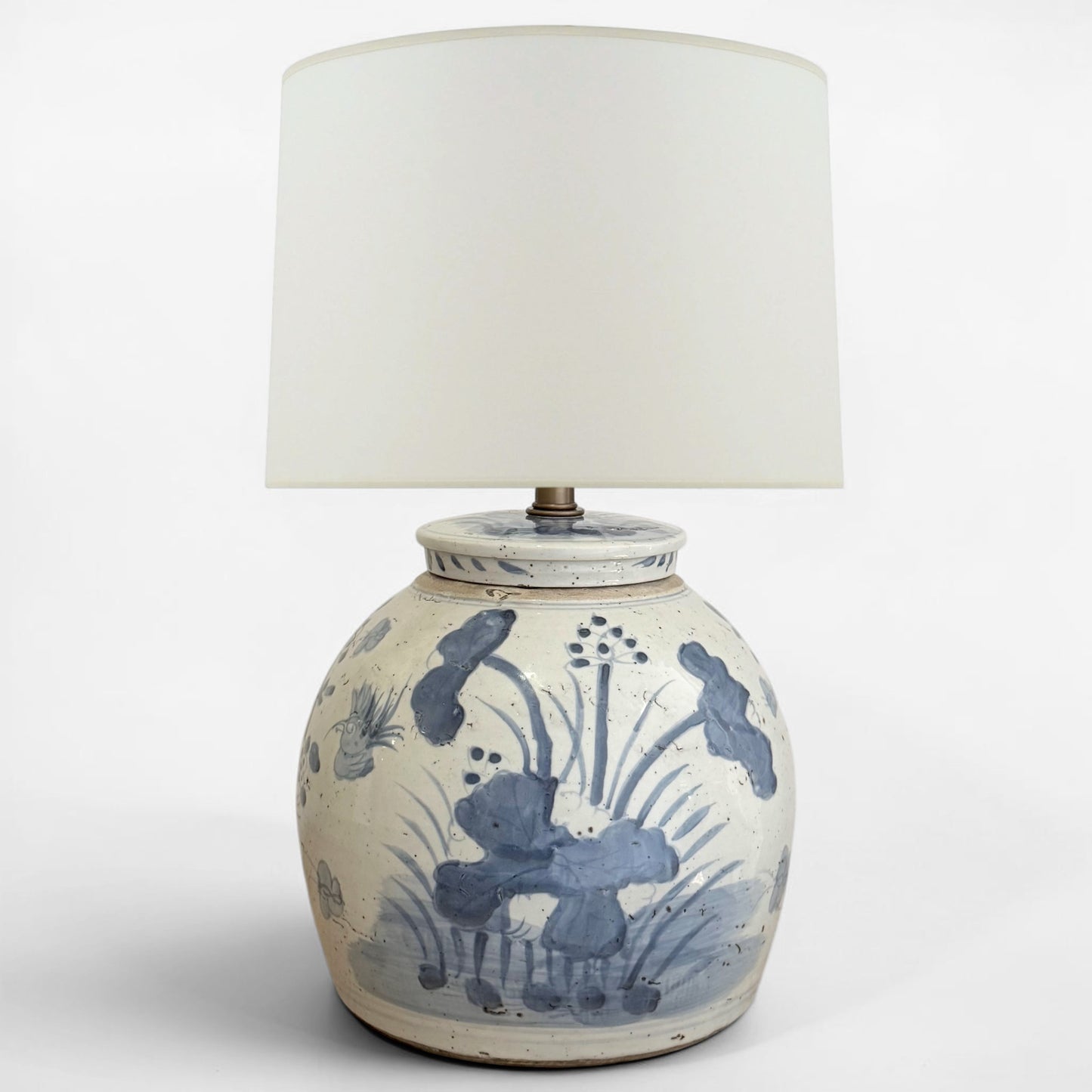 Blue & White Chinoiserie Ginger Jar Table Lamp