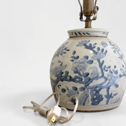 Blue & White Chinoiserie Ginger Jar Table Lamp