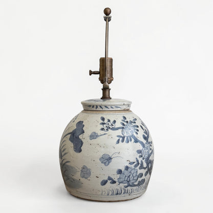 Blue & White Chinoiserie Ginger Jar Table Lamp
