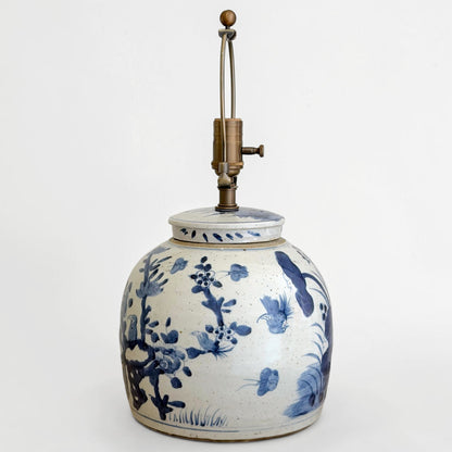 Blue & White Chinoiserie Ginger Jar Table Lamp
