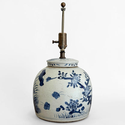Blue & White Chinoiserie Ginger Jar Table Lamp