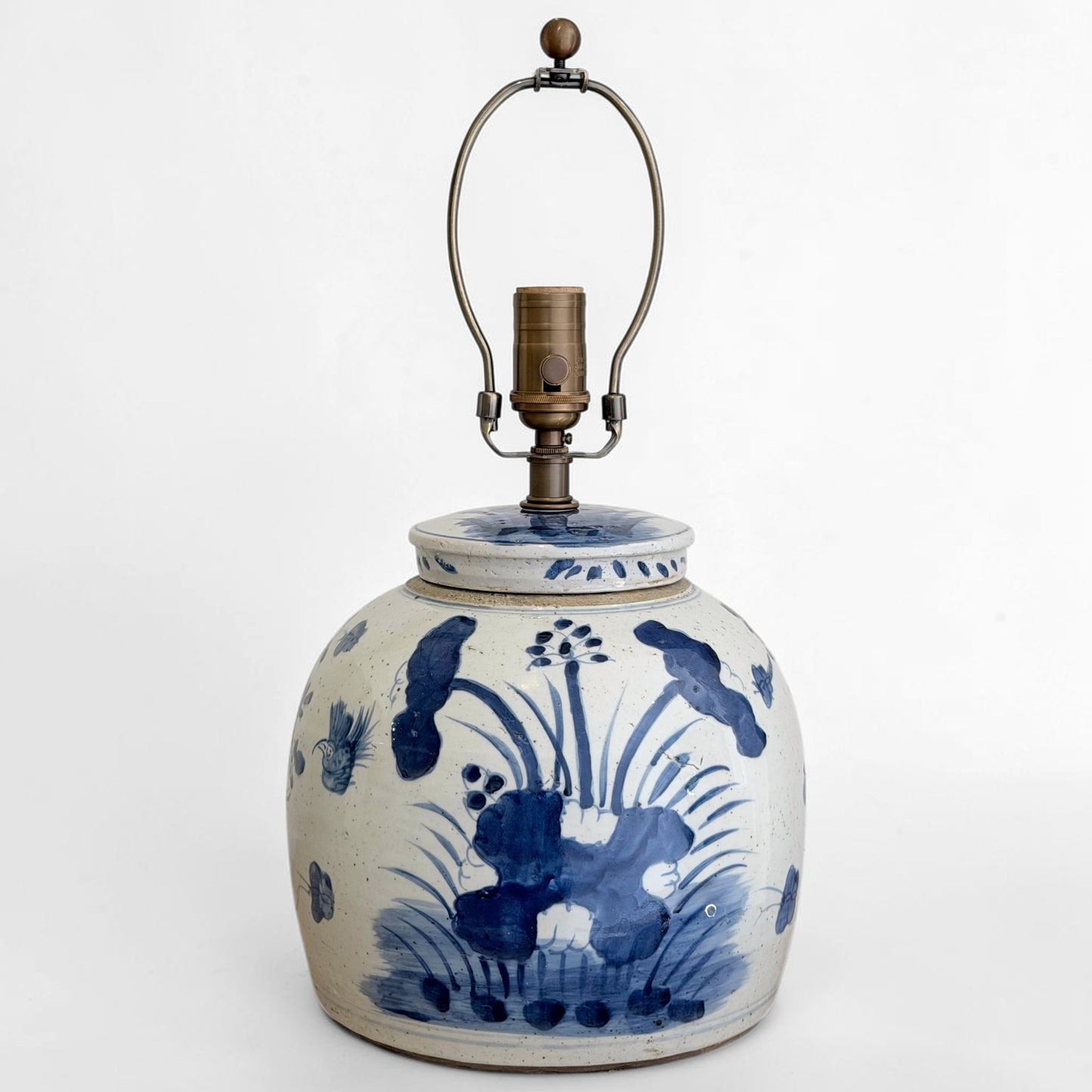 Blue & White Chinoiserie Ginger Jar Table Lamp