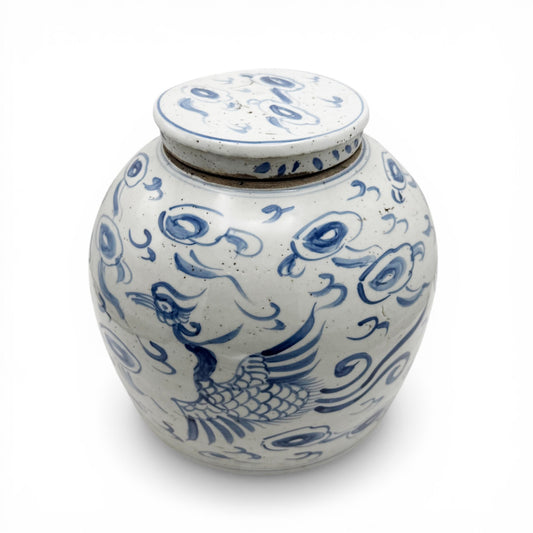 Blue & White Chinoiserie Ginger Jar