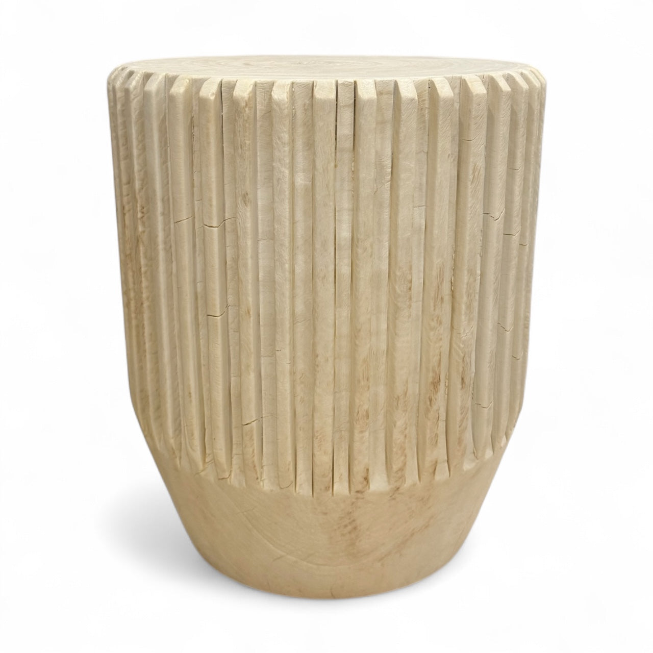 Bleached Ribbed Suar Wood Table