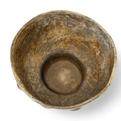 Handmade Rustic Ceramic Pedestal Bowl