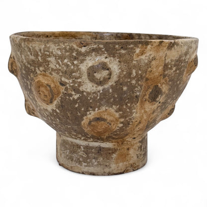 Handmade Rustic Ceramic Pedestal Bowl