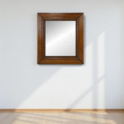 Antique Carved Oak Mirror