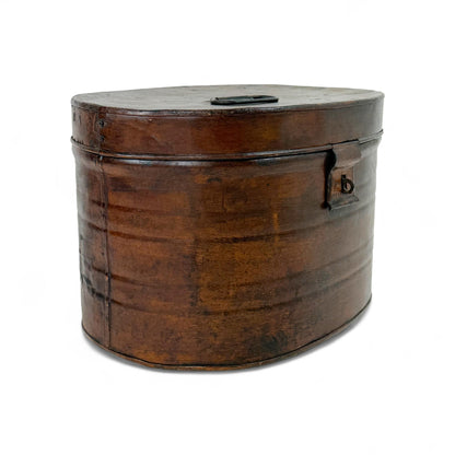 Antique Tin Hat Box