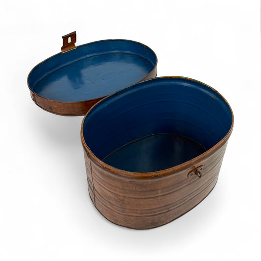 Antique Tin Hat Box