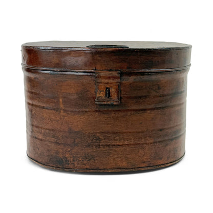 Antique Tin Hat Box