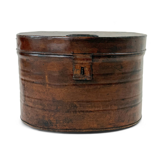 Antique Tin Hat Box